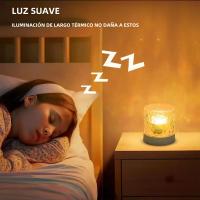 Lámpara De Agua Ondulante USB Luz Nocturna Romántica Proyector De Ambiente Oceánico Para Fiesta Dormitorio Sala De Estar Casa Vacaciones - details 4