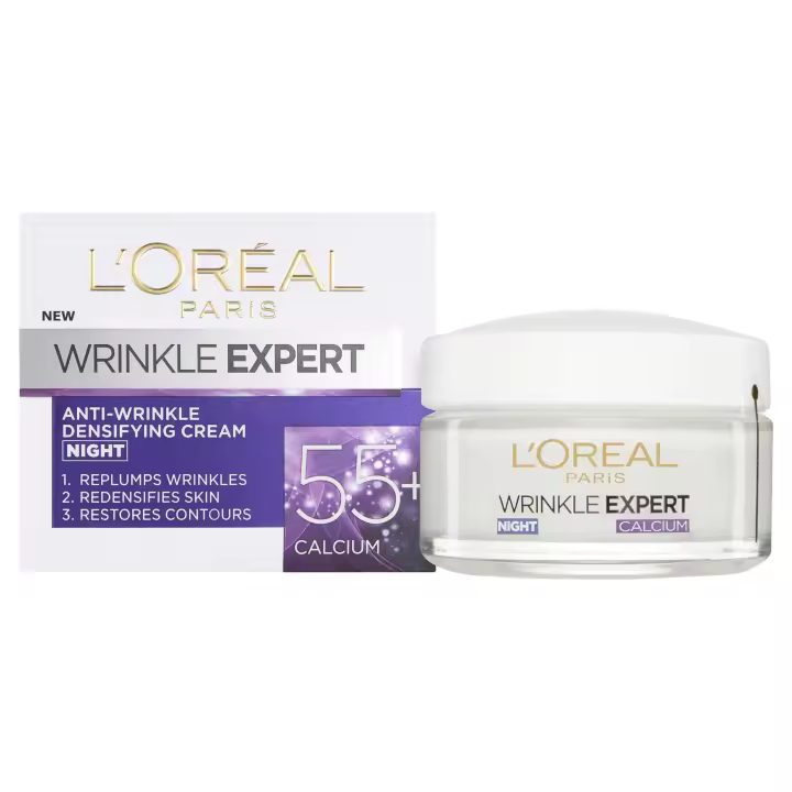 L'oreal Paris Crema de noche para mayores de 55 años Wrinkle Expert - 50ml - 1