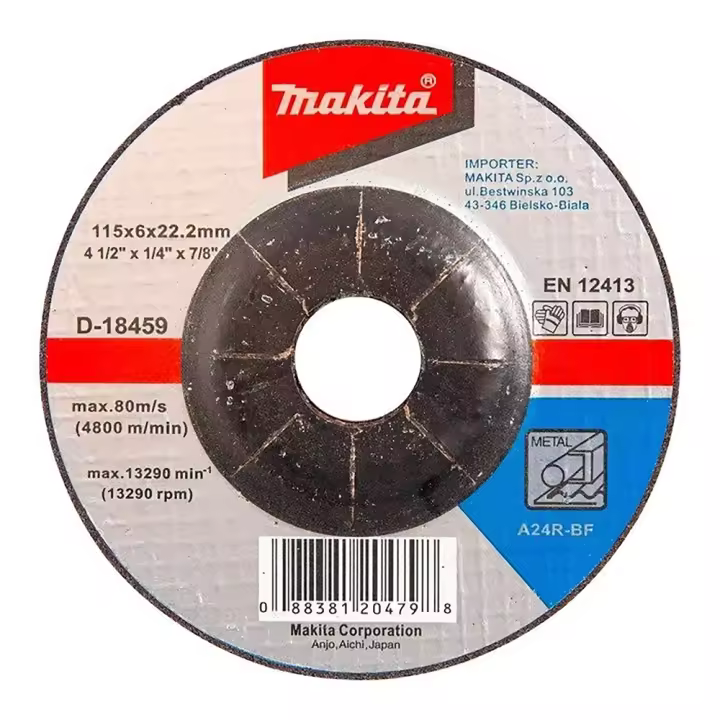 Pack de 5 discos desbarbar metal 115 x 6 x 22 mm Makita - 1