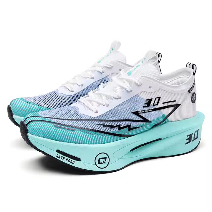 Zapatillas De Tenis Para Mujer Transpirables De Malla Con Tablero De Carbono Zapatillas De Correr Al Aire Libre Con Suela De Goma Cómodas Para Ejercicio - 1