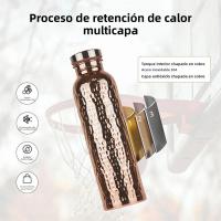 Botella De Cobre Reutilizable 27Oz Botella Tapa a Prueba De Fugas Portátil Para Viajes Gimnasio Deportes Trabajo Camping Exterior - details 8