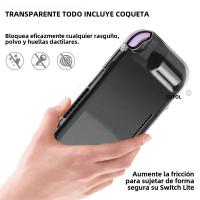 Funda Transparente Para Nintendo Switch Lite Protección Integrada Almacenamiento Ligera Caja Protectora De PC Cristalina - details 8