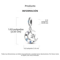 Encantos Originales De Plata 925 Para DIY Pulsera Y Collar Joyería Para Mujer Con Deseño De Sol Y Luna Joyas Delicadas - details 15