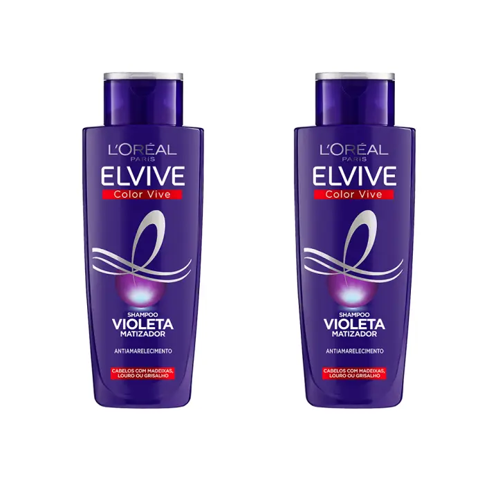 L'Oréal Paris | Rutina Elvive Color Vive Champú o mascarilla Violeta Matizador para el pelo con mechas, rubio, decolorado o gris 200ml - 1