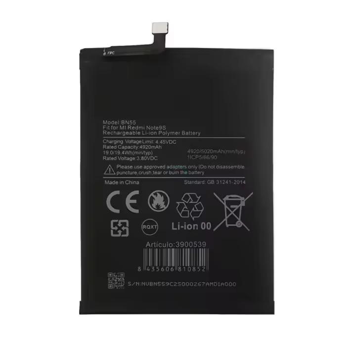 TODOBARATO 24HORAS Bateria BN55 Xiaomi Redmi Note 9S 5020mAh