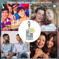 Encantos Originales De Plata 925 Para DIY Pulsera Y Collar Joyería Para Mujer Con Deseño De Sol Y Luna Joyas Delicadas - details 88