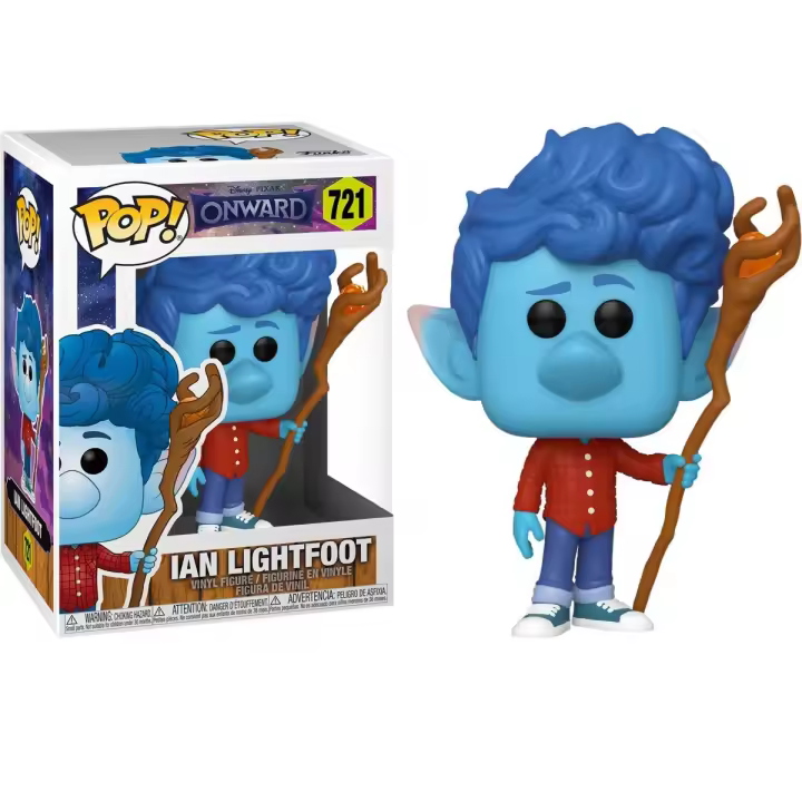FUNKO POP! ONWARD - FIGURA IAN CON BASTÓN, 45584, Nº721, TIENDA CON LICENCIA OFICIAL - 1