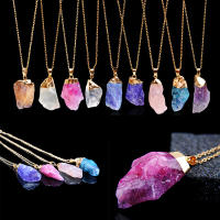 Collar De Gota De Amatista Irregular Para Mujer Collar De Cristal Sanador De Chakra Piedra De Citrine Regalo De Cumpleaños - details 0