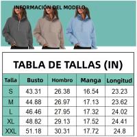 Nueva Sudadera De Mujer Con Capucha Cuello Erguido Otoño Invierno Color Sólido Fleece Manga Larga Bolsillos Cierre Media Pullover Suave - details 23
