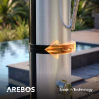 AREBOS 40L Ducha de Solar Ducha de Piscina Ducha Jardín al aire libre ducha lluvia - details 22