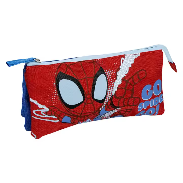 Cerda Estuche Portatodo 3 Compartimentos Spidey Rojo - 1