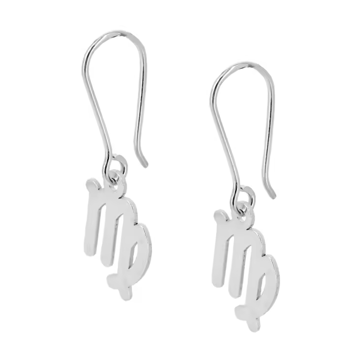 Castellano Joyeros - Pendientes Horóscopo Virgo Plata de Ley 925 - 1