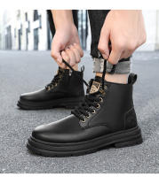 Botas De Hombre Cuatras Estaciones Suela Suave Antideslizante Casual Botas De Trabajo Al Aire Libre Botas Clásicas Joker Juventud De Cuero - details 14