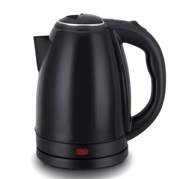 Hervidor de agua eléctrico metálico 2L, 1800W de potencia, calentamiento rápido con base giratoria, Oryx