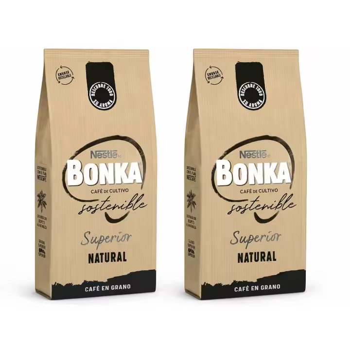 Café Natural en grano BONKA 1kg*2 total 2kg - 1