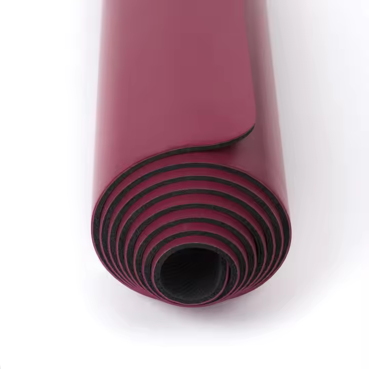 Naturyoga l Esterilla de Yoga Premium Antideslizante BrownIndia l Super Agarre l Color Rojo - 1