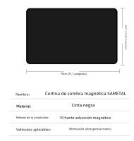 Cortina De Ventana Lateral Para Coche Con Protección Solar Magnética UV Privacidad Personal Anti-Resplandor Verano Auto Sunshade - details 4