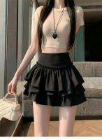Mini Falda Volante Blooms Con Cintura Elástica Y Shorts Integrados Estilo Y2K Para Mujeres Y Adolescentes Decoración De Volantes Suave Y Dulce - details 0