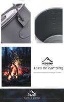 Widesea Taza De Camping De Titanio Para Acampar Y Picnic Utensilios De Cocina Al Aire Libre Equipamiento De Cocina Para Viajes Y Senderismo - details 10