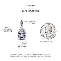 Encantos De Viaje Para Café Plata Charms Para Perros Y Gatos Corazón De Cuentas Adecuados Para Pulsera Original DIY Tendencia Clásica Vintage Romántica - details 352