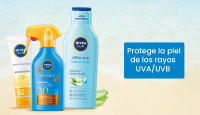 NIVEA SUN Pack ahorro protector solar - Contiene crema solar facial, crema solar corporal y aftersun - details 1