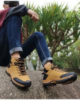 Botas De Invierno Para Hombre Calzado De Cuero De Alta Calidad Botines De Nieve Para Exteriores Y Senderismo Talla 39-46 - details 12