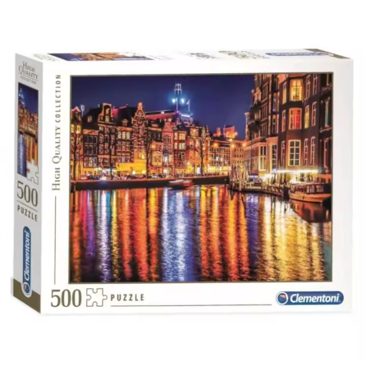 Puzzle 500 piezas Canal de Ámsterdam - Clementoni - 1