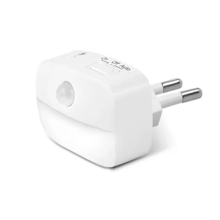 Luz Nocturna LED Mini Con Sensor De Movimiento PIR Para Dormitorio Baño Pasillo Armario Conector EU/US Incluye Rectángulo 5V - 1