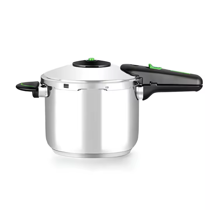 Monix Presto M911002 - Olla A Presión hasta 6L, Acabado Brillante Inox, Compatible con Todas las Fuentes de Calor - 1