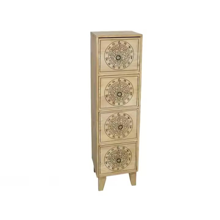 Gerimport Mueble auxiliar 4 cajones 24 x 20 x 88 cm - 1