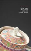 Juego De Té Portátil De Lujo Para Viajes 4 Piezas Incluye Taza De Té Y Tazas Para Invitados Kung Fu Teapot Set Para Exteriores - details 17