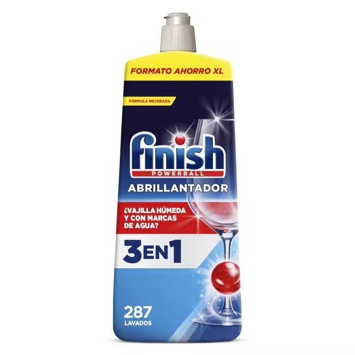 Finish Abrillantador Lavavajillas Regular XL 1,2L, Vajilla Brillante y Seca, Evita Marcas de Agua