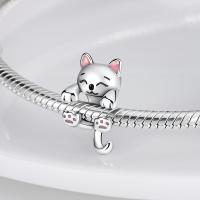 Colgante De Gato Luna Estrella En Plata Para Mujer Pendiente De Earphone Dangle Joyería De Moda DIY Regalo Bangle Bracelet Fit - details 103