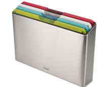 Joseph Joseph Folio Icon Juego de 4 Tablas de Cortar y 4 Cuchillos de Acero Inoxidable, Estuche Multicolor - details 0