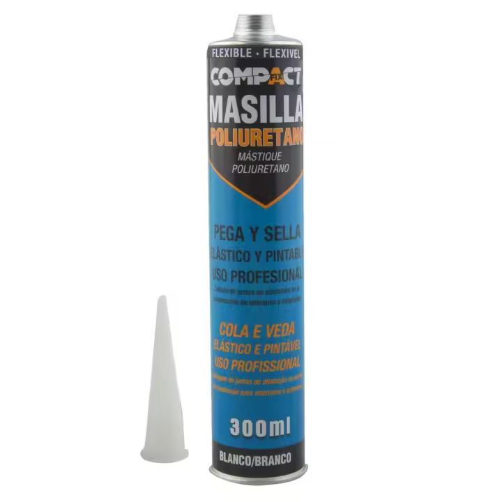 Masilla de Poliuretano Compact Blanca 300 ml - 1