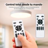 IOTOSTARK Ventilador de Techo con Luz LED Retráctil 106cm, 4 Aspas, Control por APP y Mando a Distancia, Potencia Total 66W, Temporizador, 6 Velocidades, 3 Temperaturas de Luz, Función Verano-Invierno, Silencioso, Negro IOTOSTARK-leduni - details 16