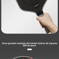 Pala De Pickleball SWORD&SHIELD Con Mecanizado Integrado Calor Núcleo De Polipropileno Césped De Miel Gran Spot Dulce 16MM Grueso Textura - details 5