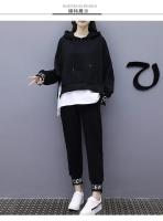Conjunto De Pantalones Y Suéter Casual Para Mujer Talla Grande Estilo Coreano Moda Primavera Otoño 2026 Dos Piezas - details 9