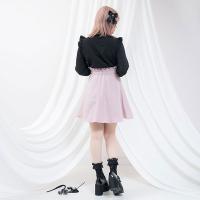 Falda A-Line Lolita Japonesa Talla Grande Cintura Alta Flared Midi Versátil Estilo Niña Suave Para Uso Diario Primavera/Verano Polyester - details 8