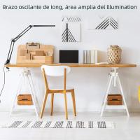 Lámpara De Escritorio LED Plegable Con Palanca Larga Y Ajustable En 3 Colores Luz De Mesa Para Lectura Y Computadoras - details 7