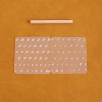 Plantilla De Letras De Cuero Para Grabado Y Estampado Herramienta De Grabado De Cuero Transparente Para DIY Y Leathercraft - details 9