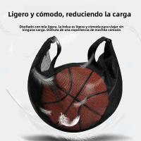 Bolsa De Almacenamiento Para Balones De Deporte Con Bolsillo De Cremallera Y Red De Soporte Deportivo Para Baloncesto - details 1