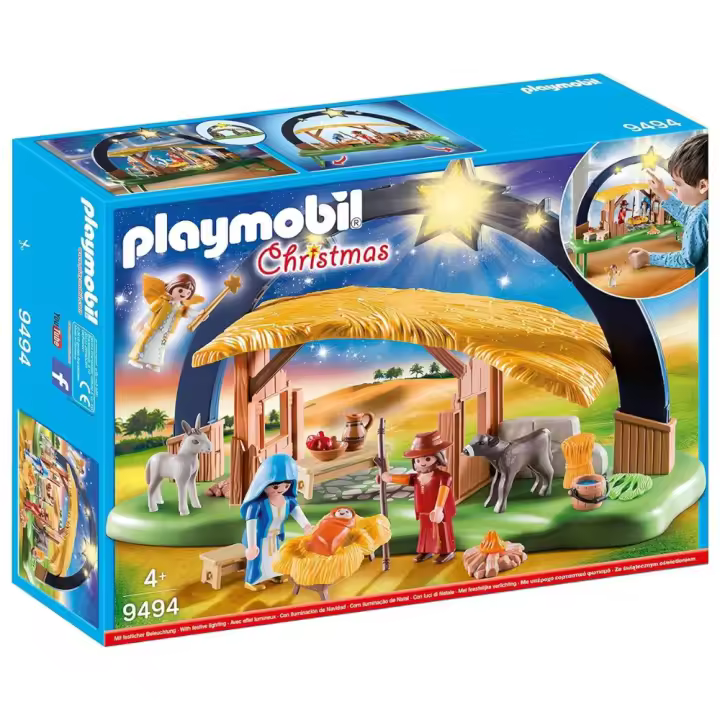 Belén Playmobil (9494) con luz Christmas con Sagrada Familia Navidad - 1