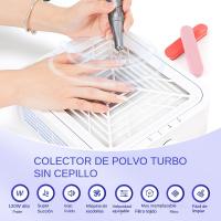 Extracorredor De Uñas Sin Escobillas De 120W Con Alta Succión Filtro Y Bajo Ruido Para Manicura Limpiador De Polvo De Uñas - details 2