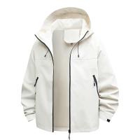 Chaqueta De Cierre Para Mujer Casual Con Capucha Color Sólido Transpirable Impermeable Y Antigolpes Para Camping Y Escalada Al Aire Libre - details 80