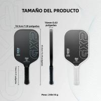 Pala De Pickleball GX2 Pickleball Paddle GEN5 Carbon Rib Foam Core Profesional Para Torneos 3K Carbon Fiber 16MM 230g±10g - details 13
