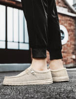 Zapatos De Lona Para Hombre Casual Transpirables Zapatos Planos Slip-On Talla Grande Hasta 47 Zapatos De Conducción Sin Tapa Anteojos - details 7