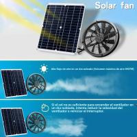 Ventilador De Escape Solar De 6 Pulgadas Kit Impermeable Para Invernadero Casa De Perro RV Coop De Pollos Granero Camping Al Aire Libre - details 2