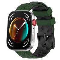 Correa De Deporte De Silicona Suave De Dos Tonos Para Huawei Watch Fit 3 Con Patrón De Fútbol Tamaño 20cm Unisex - details 18