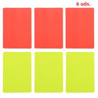 2PCS 4PCS 6PCS Tarjetas Rojas Y Amarillas De Fútbol Para Arbitros Herramienta De Juego De Fútbol - details 3